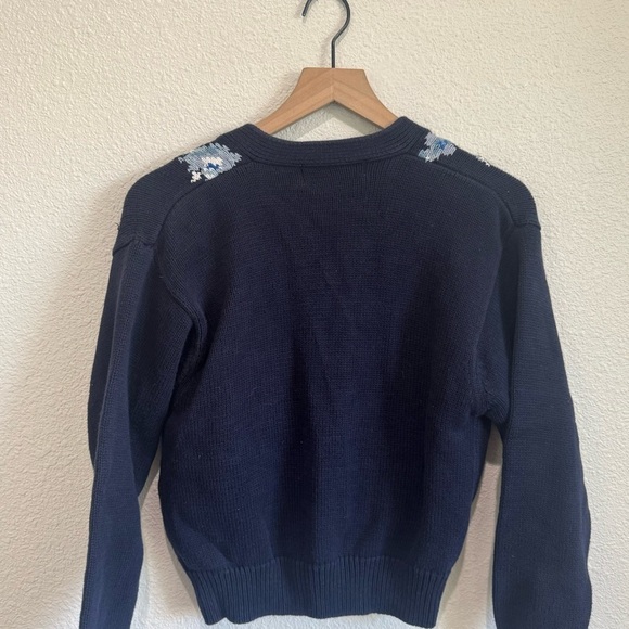 VTG 90's JH Collection Womens Petite Small Floral Cardigan Knit Grannycore Boho - Picture 7 of 7